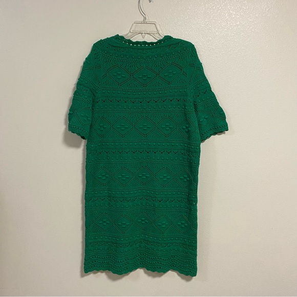 Boden Dress Women’s Size 12R Highland Green Claudia Textured Knit Dress - Picture 7 of 15